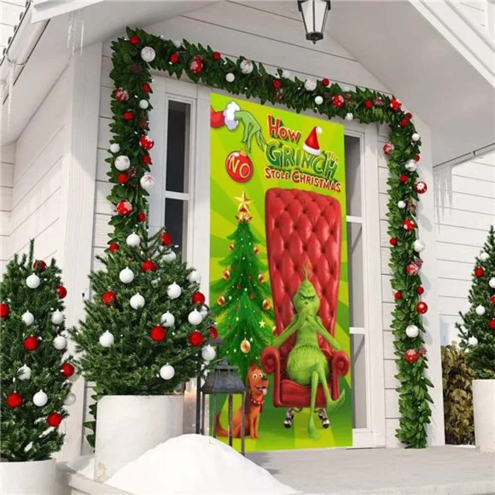 Christmas Door Cover Decorations ,Grinch‎ Christmas Decorations The Grinch Door